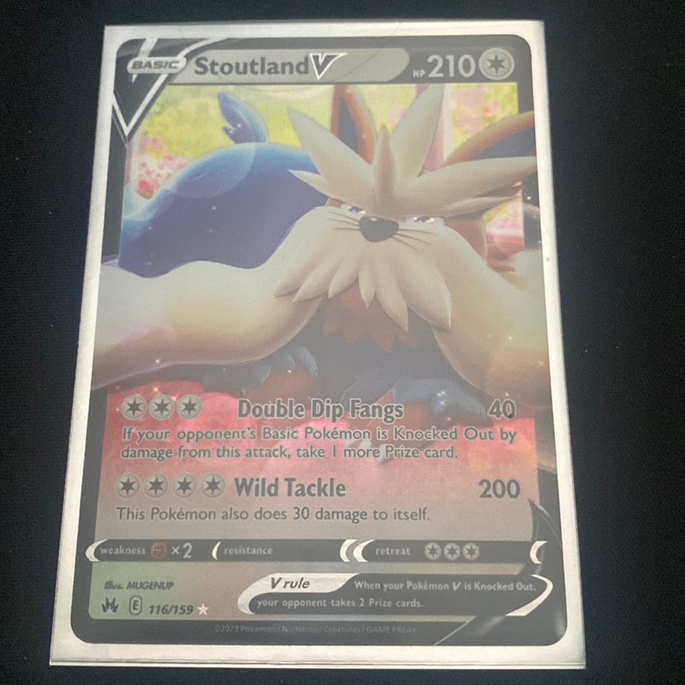 Stoutland V - Pokémon card